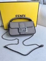 Fendi pigeon grey hand sewing bag