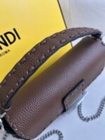 Fendi khaki hand sewn bag - Image 3