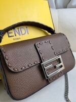 Fendi khaki hand sewn bag - Image 2