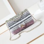Chanel 24A  colored letter glitter bag