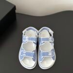 Chanel new bow diamond buckle Velcro sandals