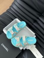 Chanel new bow diamond buckle Velcro sandals - Image 7