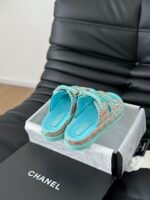 Chanel new bow diamond buckle Velcro sandals - Image 4