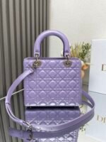 【 Lady Dio. r My ABC 】 "Purple Sheepskin" /Five grid sheepskin/ - Image 4