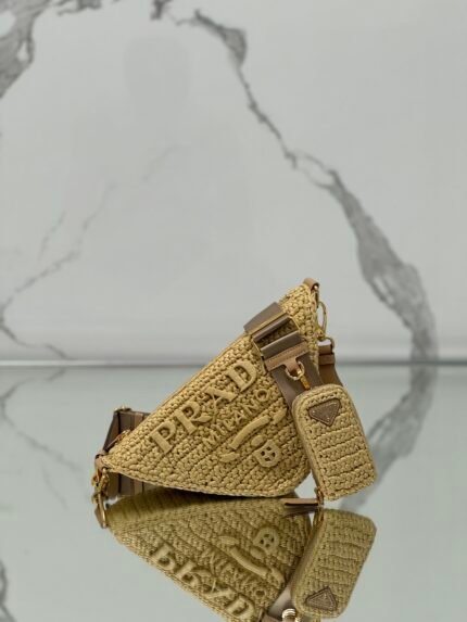 PRADA Weaving triangle bag