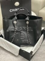 Chanel classic travel shopping bag