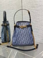 Dior medium size bucket bagThe C'est denim series