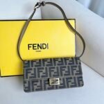 Compact Baguette wallet with flip cover