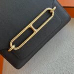 Roulis19cm Evercolor leather top craftsmanship wax thread full seam CK89 black gold buckle - Image 2