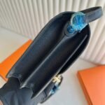 Roulis19cm Evercolor leather top craftsmanship wax thread full seam CK89 black gold buckle - Image 6