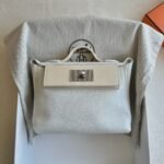 Mini2424 Evercolor/Swift 01 Pure White I2 Cream Silver Buckle