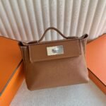 Mini2424 Evercolor/Swift Ck37 Gold Brown Silver Buckle - Image 2