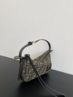 Fendi dark brown hand sewn bag - Image 2