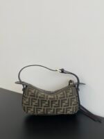 Fendi dark brown hand sewn bag - Image 9