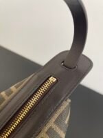 Fendi dark brown hand sewn bag - Image 5
