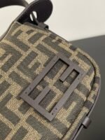 Fendi dark brown hand sewn bag - Image 3