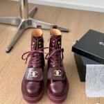 Chanel high-top boots