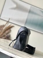 black flower Voyager small messenger bag - Image 2