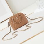 Chanel waxed sheepskin shell bag