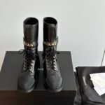 Chanel high-top boots