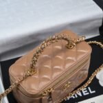 Chanel wax sheepskin long box bag - Image 6