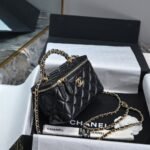 Chanel wax sheepskin long box bag - Image 2