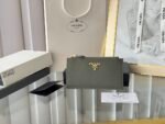 PRADA cross pattern card bag coin purse
