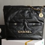 Chanel white gold tote