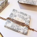 ADIOR Full Diamond Logo Brand Chain Bracelet