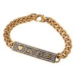 ADIOR Full Diamond Logo Brand Chain Bracelet - Image 2