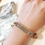 ADIOR Full Diamond Logo Brand Chain Bracelet - Image 4