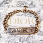 ADIOR Full Diamond Logo Brand Chain Bracelet - Image 5