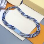 Louis Vuitton Cuban style bracelet necklace