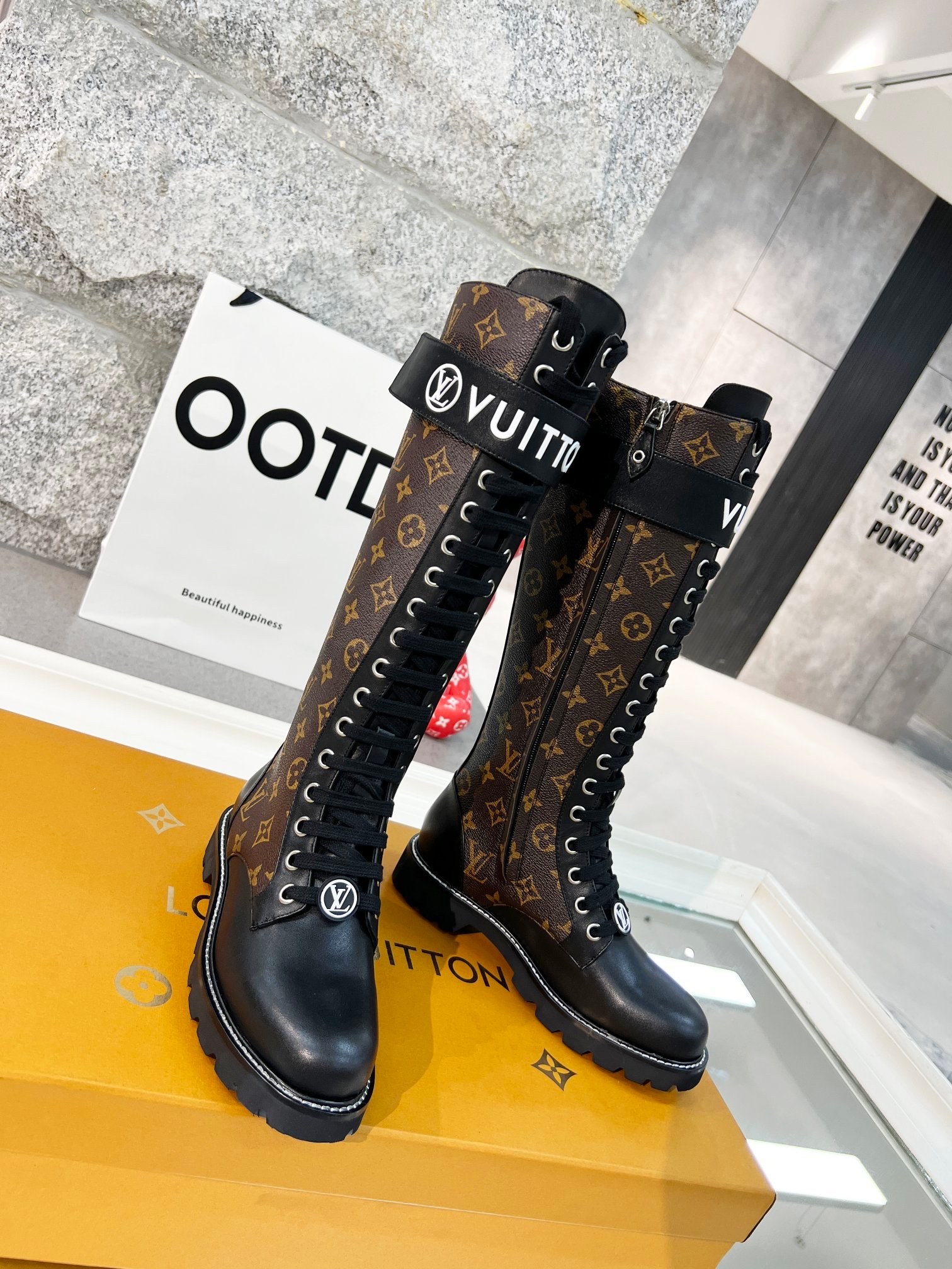 a1634371826002_5536.jpg Louis Vuitton Doc Martens - Image 1