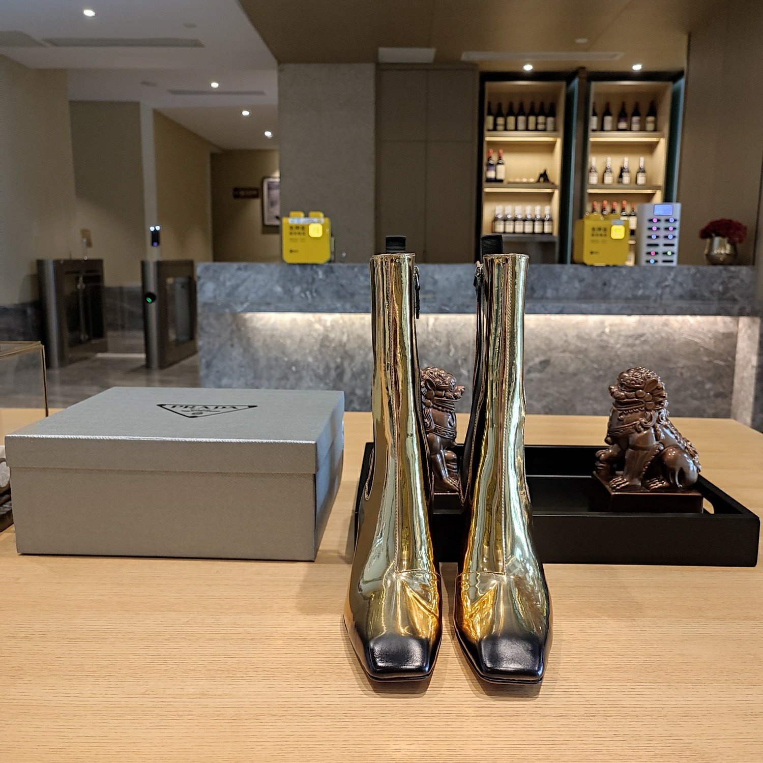 a1662543461734_4277.jpg Prada thigh-high platform boots - Image 1