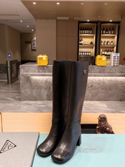 Prada thigh-high platform boots