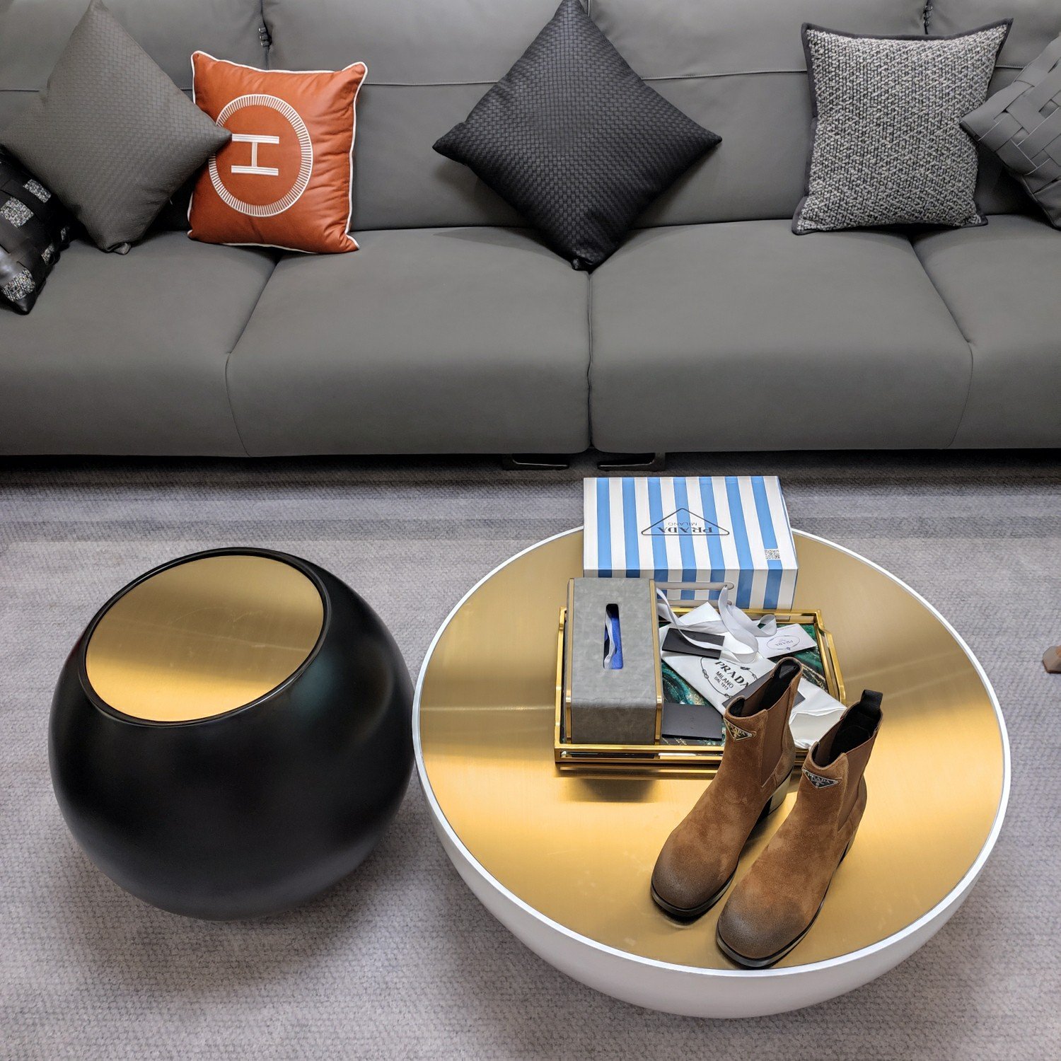 a1700680448634_0775.jpg Prada's new mid-heel ankle boots - Image 1