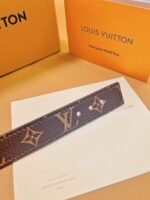 Louis Vuitton vintage leather bracelet Louis Vuitton bracelet - Image 5