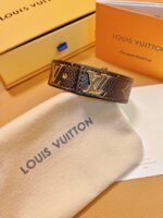 Louis Vuitton vintage leather bracelet Louis Vuitton bracelet - Image 2