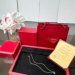 Cartier Diamond Free Double Ring Necklace