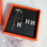 Hermes necklace+earrings
