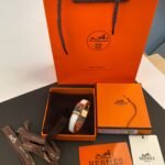 Hermes Enamel H Bracelet: 17/19