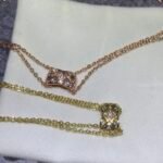 Chanel diamond patterned necklace with diamonds, color: rose gold, platinum, gold - Image 2