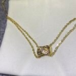 Chanel diamond patterned necklace with diamonds, color: rose gold, platinum, gold - Image 6