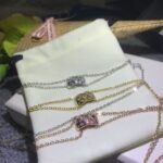 Chanel diamond patterned necklace with diamonds, color: rose gold, platinum, gold