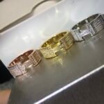 Hermes Ring Rose Gold Platinum Gold 6-8