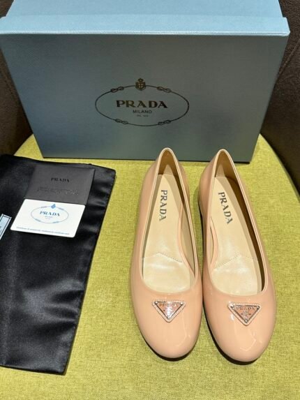Prada patent leather ballet flats