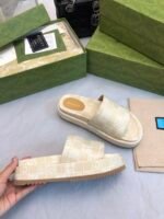 GUCCI summer's latest limited edition platform slippers - Image 2