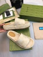 GUCCI summer's latest limited edition platform slippers - Image 6