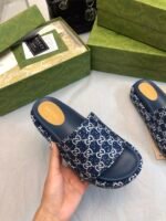 GUCCI summer's latest limited edition platform slippers - Image 4